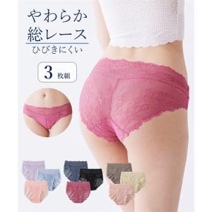 ショーツ レディース 総 レース 3枚組 女性 ...の商品画像