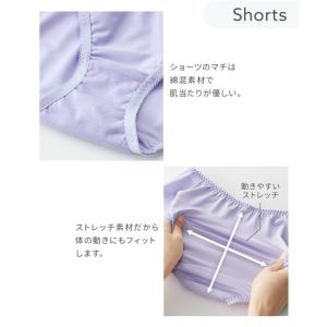 ショーツ 大きいサイズ レディース 花柄刺しゅ...の詳細画像3