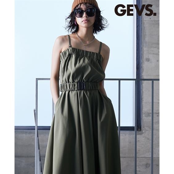ワンピース ロング マキシ 大きいサイズ レディース ベアトップ 共布 ベルト付 GEVS. 対応 ...