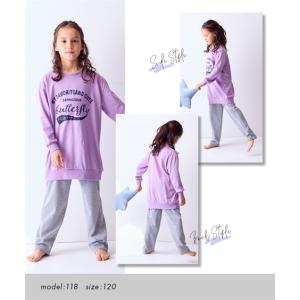 パジャマ 子供服 キッズ プリント チュニック...の詳細画像4