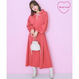 ワンピース ロング マキシ レディース ロング丈 パーカー marun ひざ下 | L/LL/3L/4L/5L | ニッセン nissen ニッセン（nissen） ワンピース ロング マキシ 大きいサイズ