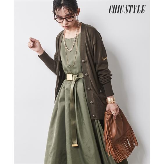 ワンピース ロング マキシ 大きいサイズ レディース ナイロンツイル ノースリーブ シックス タイル...