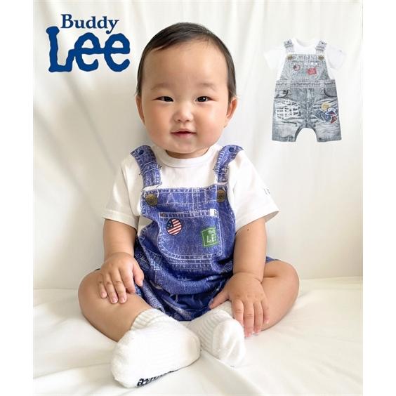 ロンパース カバーオール ベビー Buddy Lee バディ リー 綿100％ 転写 プリント 半袖...