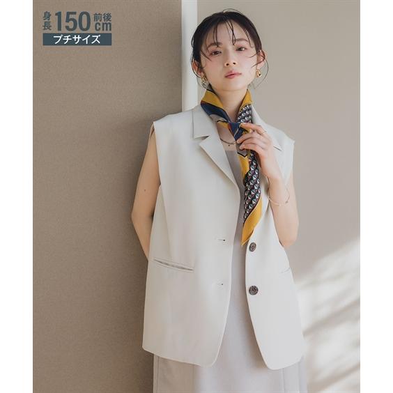 ベスト 小さいサイズ レディース コクーンジレ 低身長さん 小柄女性 春 夏 秋 重ね着 レイヤード...