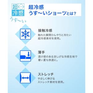 ショーツ レディース 超冷感 薄くて伸びるお腹...の詳細画像1