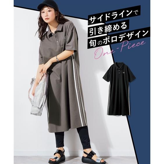 ワンピース ロング マキシ レディース サイドラインポロ 夏 ひざ下 | L/LL/3L | ニッセ...