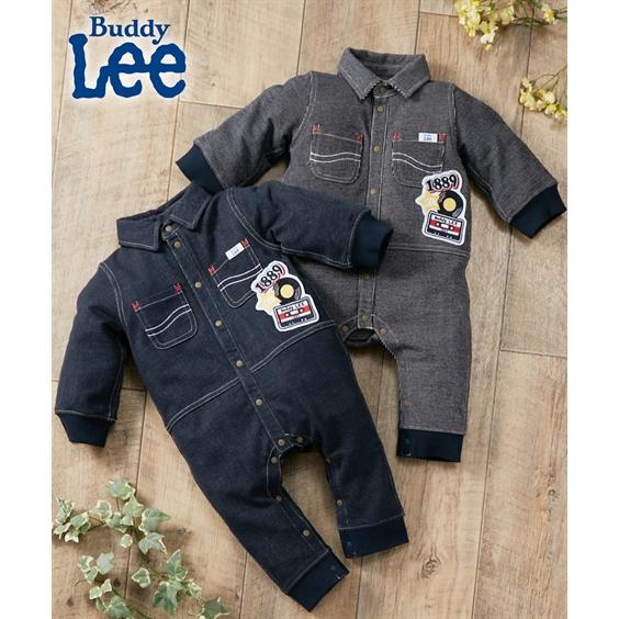 ロンパース カバーオール ベビー Buddy Lee ニット デニム 長袖 カバー オール 男の子 ...
