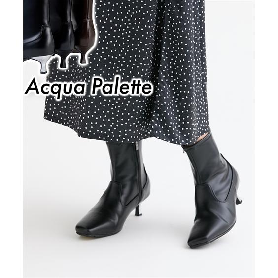 レディース オブリークトゥ ブーツ ワイズ4E 防水 防滑 ACQUA PALETTE アクアパレッ...