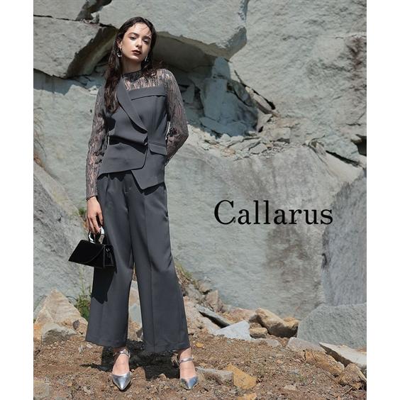 セットアップドレス レディース アシメ ジャケット レース ブラウス ＋ ワイドパンツ お呼ばれ 結...