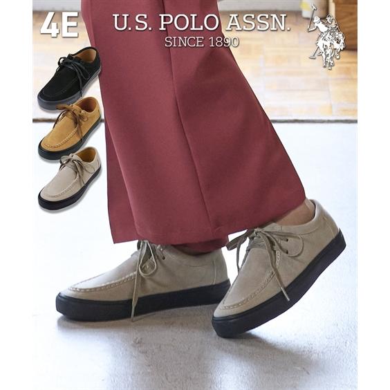 レディース ゆったり幅広 U.S. POLO ASSN. ユーエスポロアッスン モカシンカジュアル ...