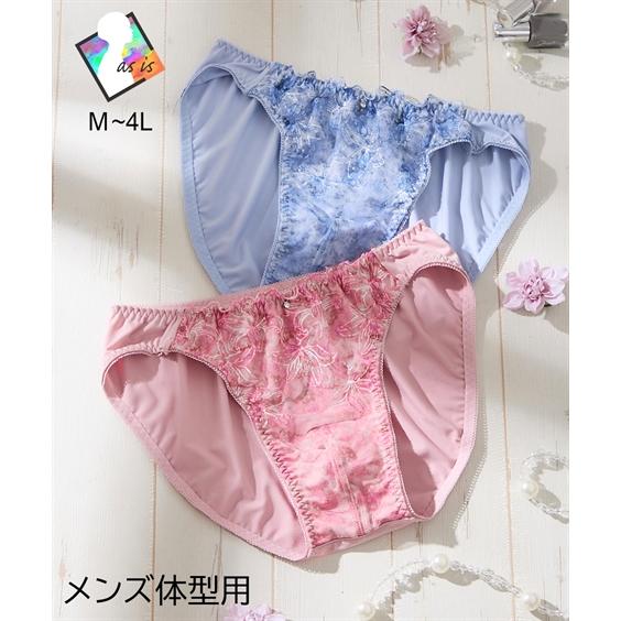 ショーツ MTF フラワー プリント レース トランスジェンダー インナー 下着 パンツ パンティ ...