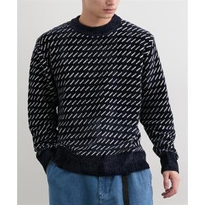 ニット セーター メンズ バーズアイ柄ジャガー ドライ トモール 秋 冬 | M/L/LL | ニッセン nissen
