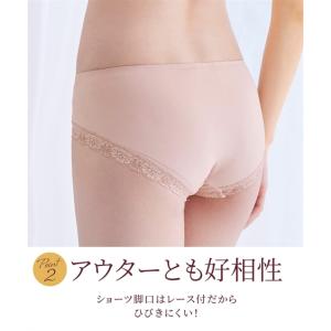 ショーツ レディース やや深ばき丈 デザイン ...の詳細画像3