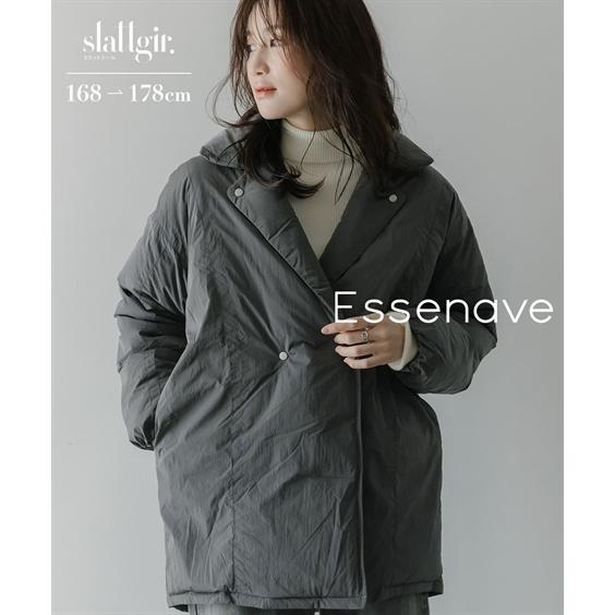 コート アウター トールサイズ レディース 高身長 ブライトタフタファイバーダウンP Essenav...
