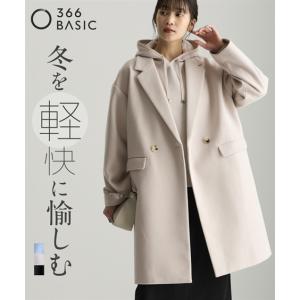 コート アウター レディース 軽やかフェイクウールチェスター 冬 | L/LL/3L | ニッセン nissen