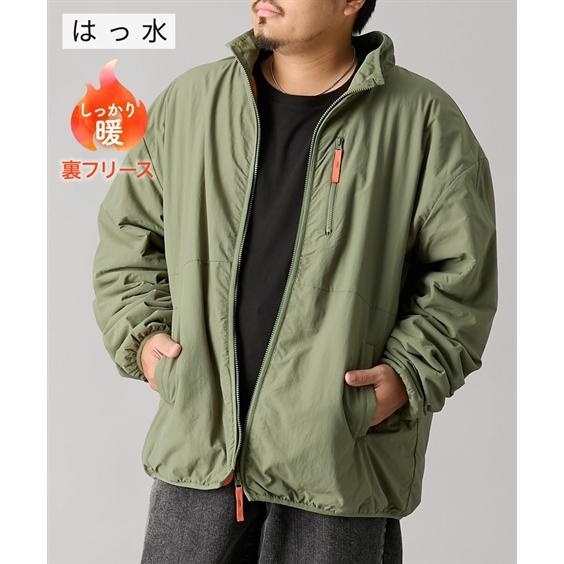 ブルゾン アウター メンズ 裏フリーススタンド ジャケット はっ水 秋 冬 | 3L〜10L | ニ...