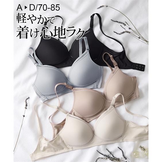 ノンワイヤーブラジャー レディース クロスメッシュモールドノンワイヤー ブラジャー ルシアン 春 夏...