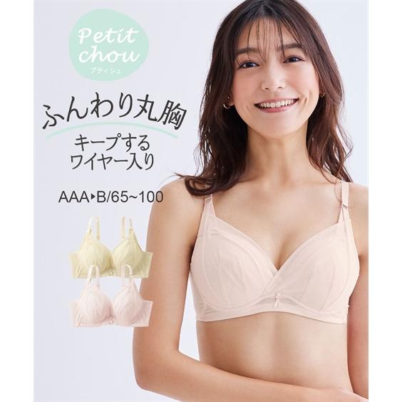 ブラジャー レディース プチ胸サイズ 柔らかフィットソフトワイヤー プティシュ インナー 女性 | ...