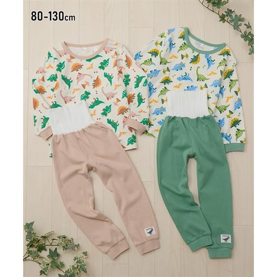 パジャマ 子供服 キッズ 綿100％ スムース 腹巻付き 長袖 男の子 女の子 春 秋 ルームウェア...