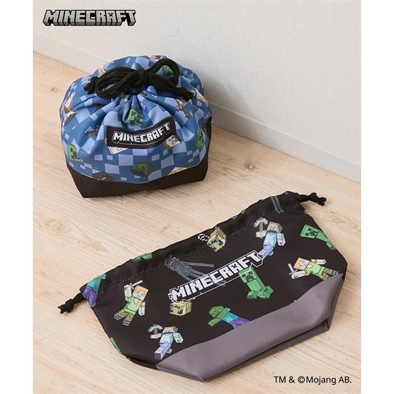 キッズ MINECRAFT マインクラフト マチ付き 巾着 男の子 女の子 入園 入学 新学期準備 ...