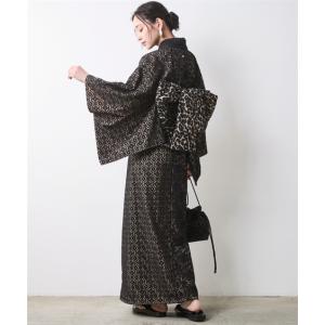 浴衣 レディース 半衿付2部式パッチワーク レ...の詳細画像4