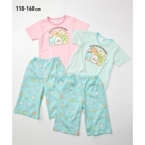 パジャマ 子供服 キッズ すみっコぐらし 半袖 パジャテコ トップス ＋ステテコ 女の子 夏 ルームウェア 部屋着 | 身長110〜160cm | ニッセン nissen｜ニッセン Yahoo!店