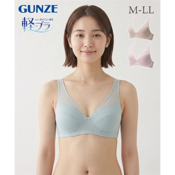 グンゼ ノンワイヤーブラジャー レディース 軽ブラ スッキリ軽い ノンワイヤー ブラジャー 春 夏 ...
