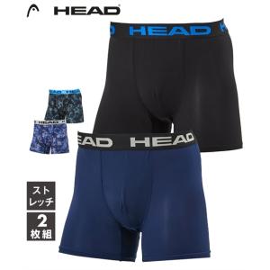 下着・インナー ボクサーパンツ メンズ Head ヘッド ストレッチ 前閉じボクサーパンツ 2枚組 春 夏 秋 冬 インナ