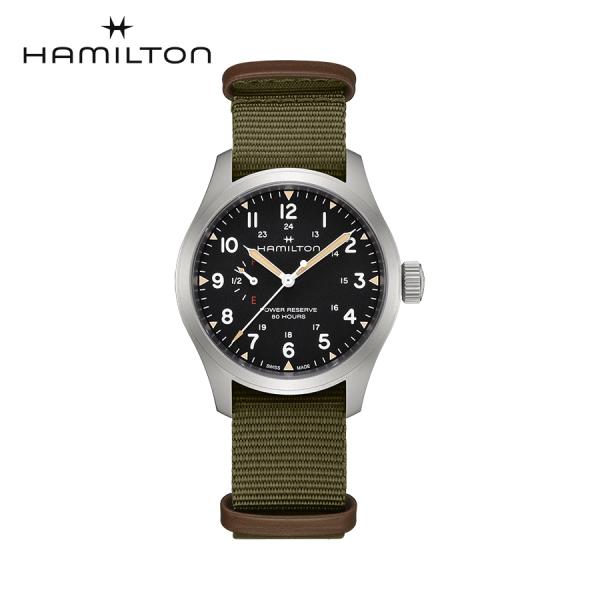 ハミルトン 腕時計 カーキ フィールド ご購入特典つき パワーリザーブ 機械式 40mm メンズ H...