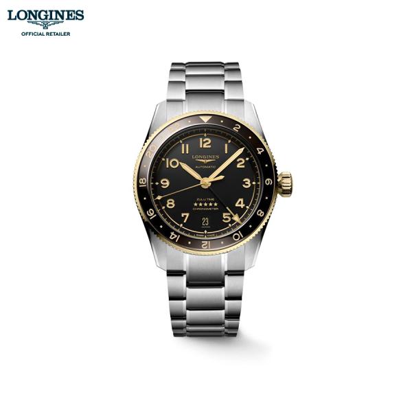 ロンジン スピリット Zulu Time ご購入特典つき 腕時計 39mm 自動巻 COSC L38...