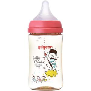 哺乳瓶 ピジョン 母乳実感 哺乳びん 240ml 3ヵ月〜 上質なプラスチック Bear ベアー ベビー pigeon｜日翔ドラッグ