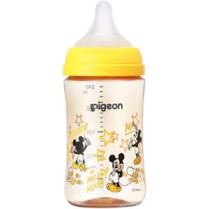 哺乳瓶 ピジョン 母乳実感 哺乳びん 240ml 3ヵ月〜 上質なプラスチック Disney ディズニー ベビー pigeon｜日翔ドラッグ