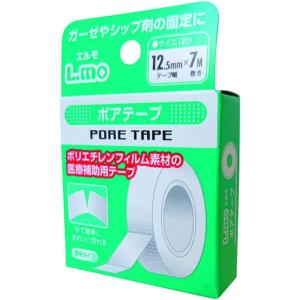 ポアテープ 12.5mm×7m 医療用 補助テープ 手で切れる エルモ