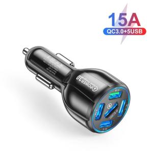 シガーソケット 4ポートUSB 急速QC3.0...の詳細画像1