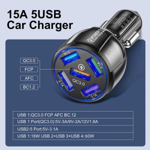シガーソケット 4ポートUSB 急速QC3.0...の詳細画像5