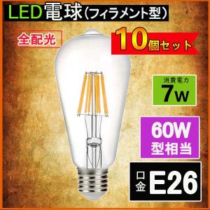 NISSIN LUX LEDフィラメント電球 調光対応 エジソン電球 LED電球 60W