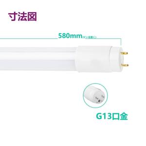 LED蛍光灯 20w形 広角300度 昼光色 ...の詳細画像3