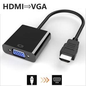 HDMI to VGA 変換 アダプタ DSub 15ピン RGB 変換 コネクタ 電源不要