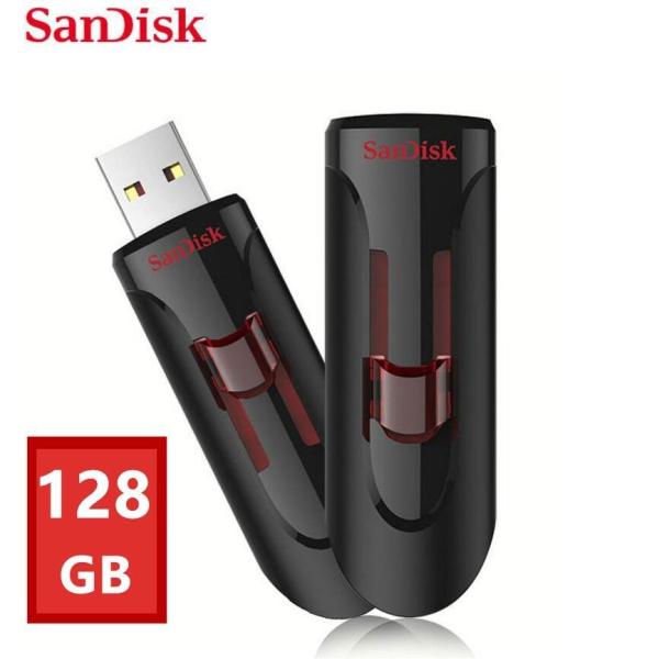 SanDisk USBメモリー 128GB USB3.0対応 超高速 スライド方式 USBフラッシュ...