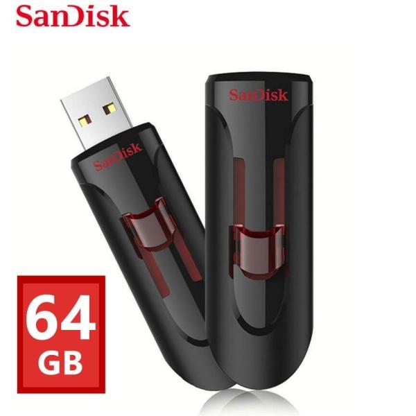 SanDisk USBメモリー 64GB USB3.0対応 超高速 スライド方式 USBフラッシュメ...