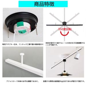 ダクトレール 1.5m ライティングレール 配...の詳細画像4