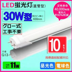 NISSIN LUX LED蛍光灯 30w形 昼光色 電球色 led直管蛍光灯T8 63cm G13