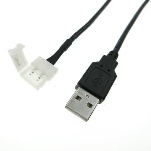 LEDテープライト用USBケーブル 2線片側 ...の詳細画像1