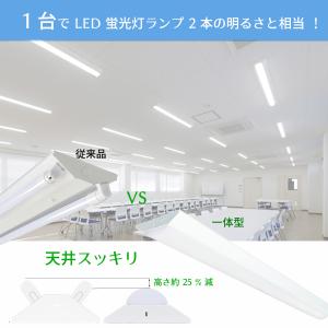 LED蛍光灯器具一体型逆富士形 ledベースラ...の詳細画像2