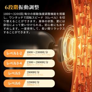 【限定1000円OFF】 マッサージガン 軽量...の詳細画像5