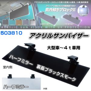 アクリルサンバイザー UVカット仕様 2t車/乗用車用 スモーク