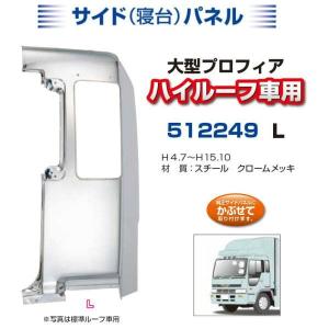 寝台メッキパネル プロフィア 標準ルーフ 右側 安心のJETイノウエ製