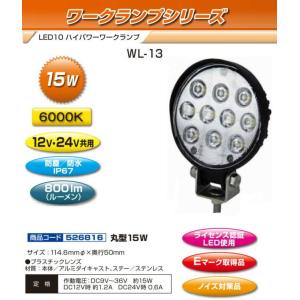 CE-442 LED作業灯 スクエア ホワイト 12V・24V共用 : トラック用品専門