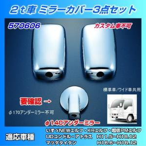 ミラーカバーセット ふそう4t ベストワンファイター 大型仕様車用