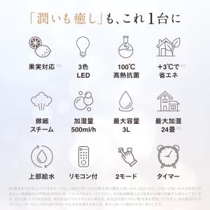 【1年保証付き】加湿器URURA スチーム式加...の詳細画像2